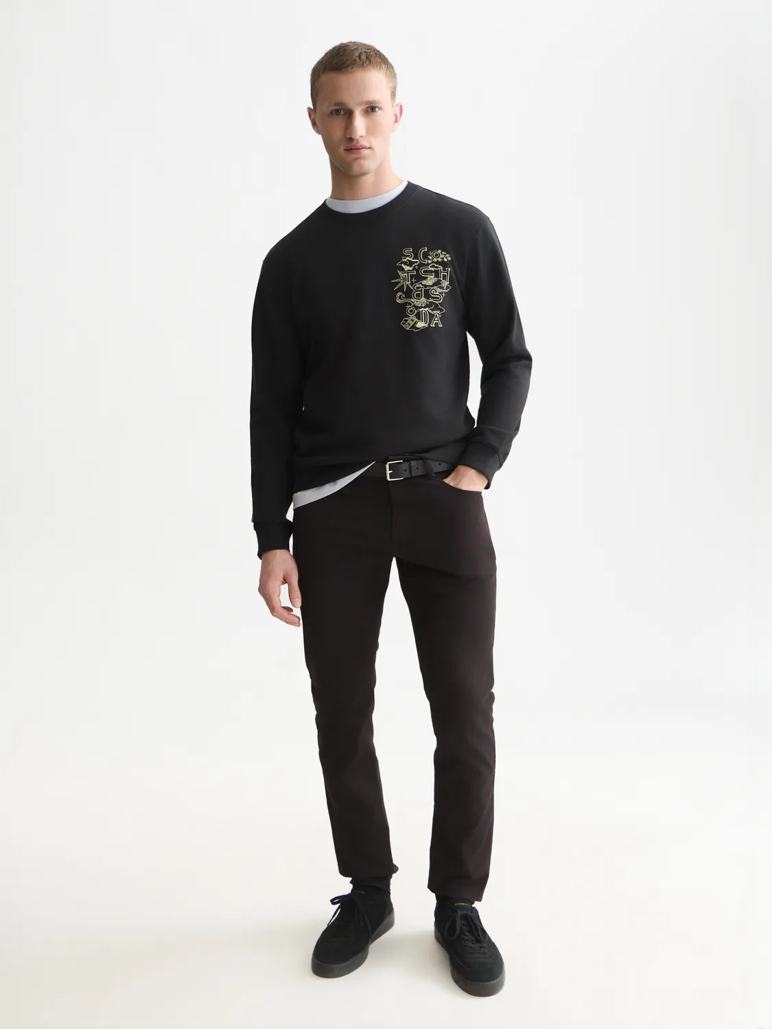Left Chest Artwork Regular-Fit Sweatshirt