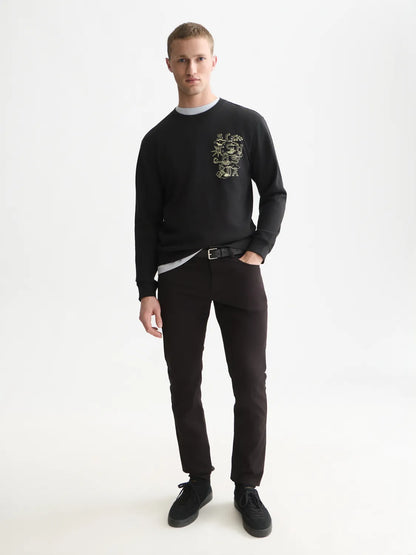 Left Chest Artwork Regular-Fit Sweatshirt