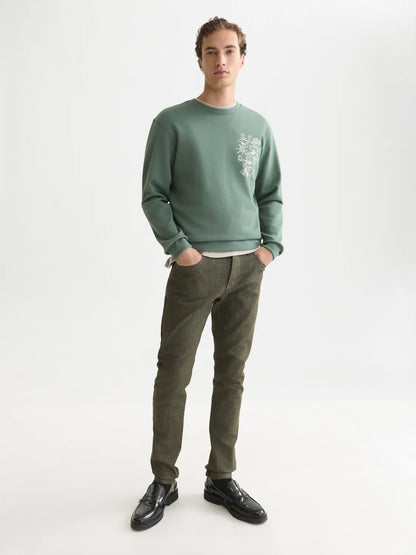 Left Chest Artwork Regular-Fit Sweatshirt