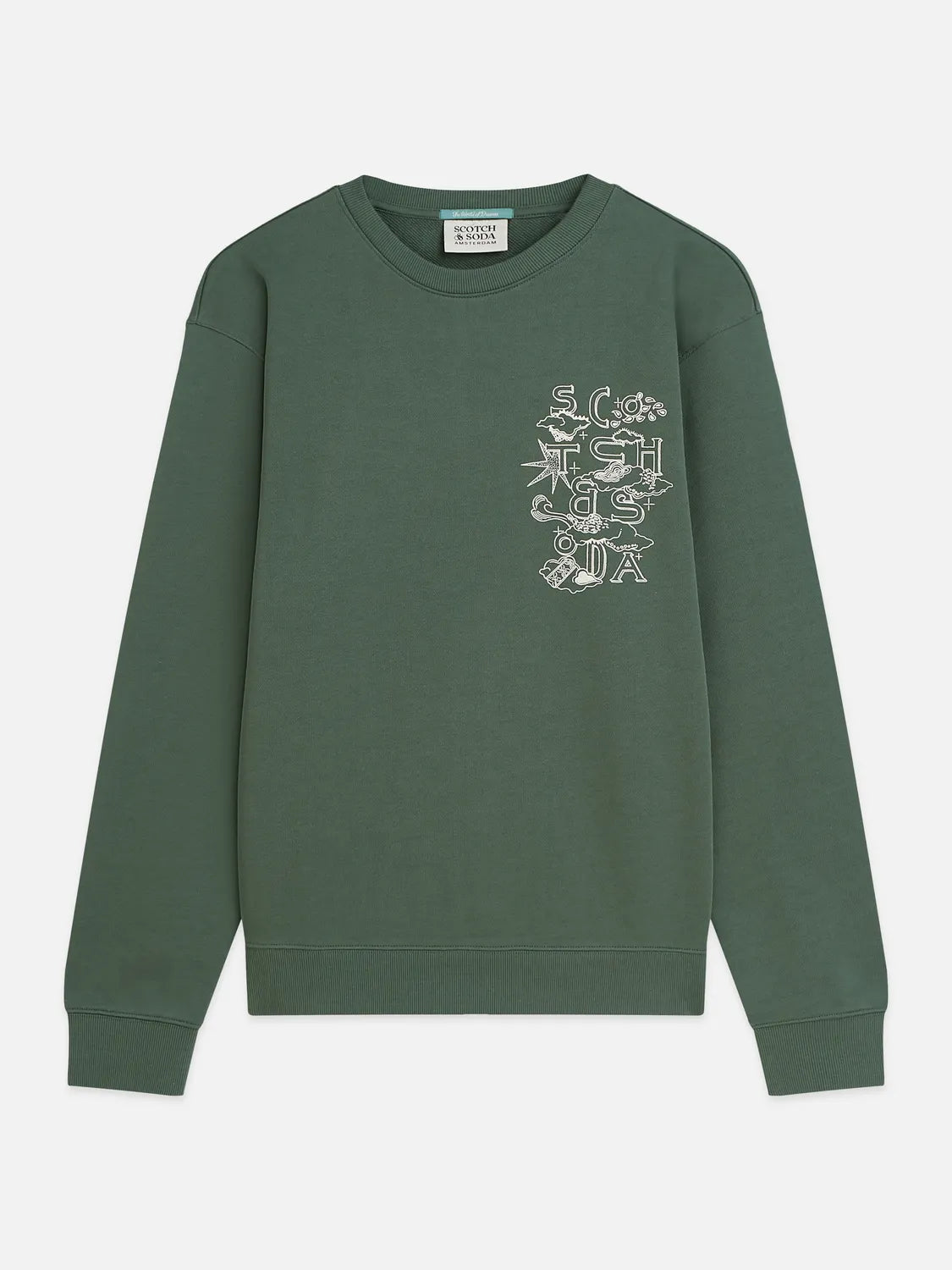 Left Chest Artwork Regular-Fit Sweatshirt
