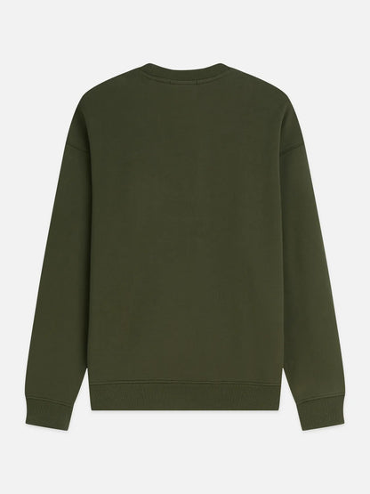 Front Embroidered Artwork Relaxed-Fit Sweatshirt