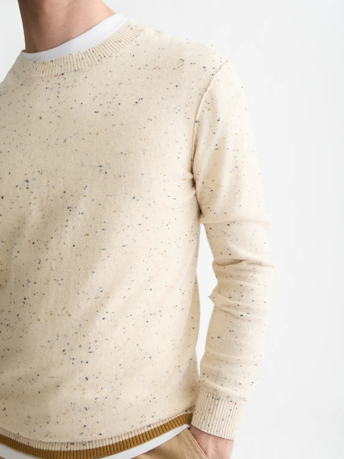 Neps Wool-Blend Regular-Fit Pullover