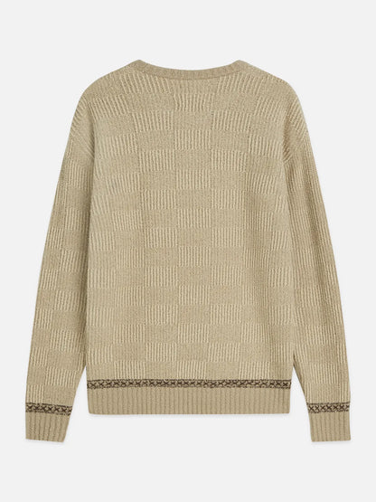 Chenille Structured Extra Dropped Shoulder Pullover