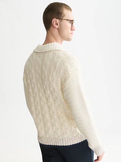 Multi-Yarn Loose-Fit Cardigan