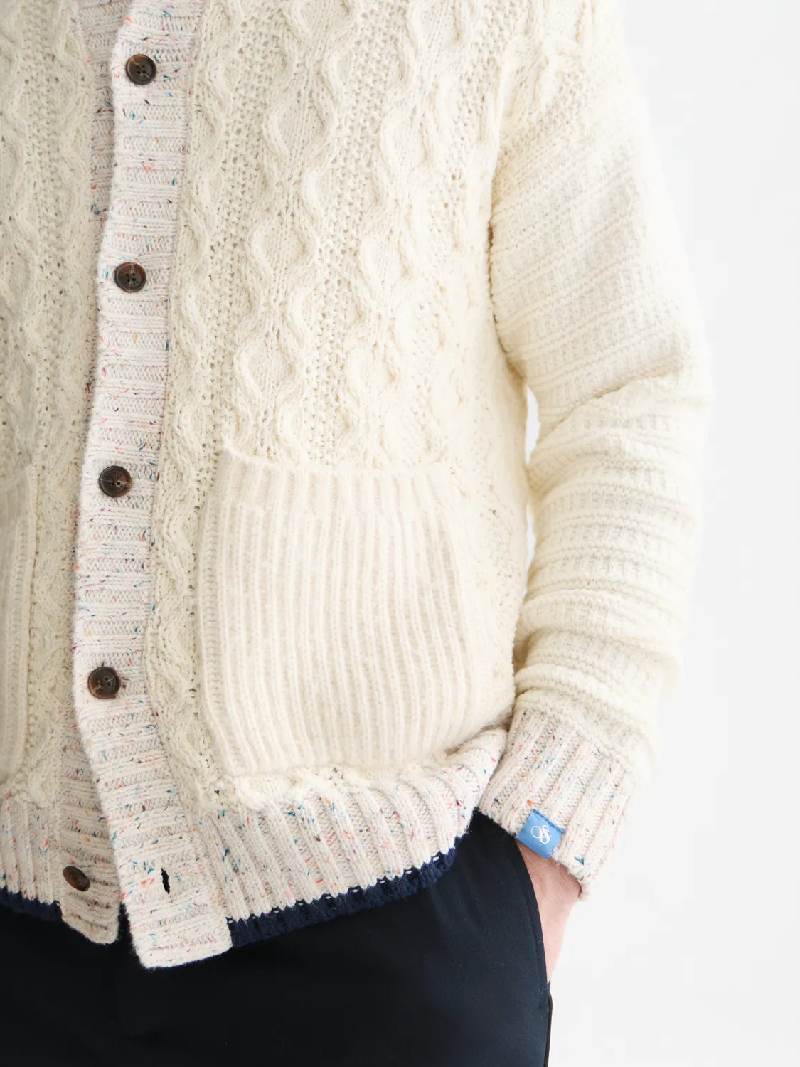 Multi-Yarn Loose-Fit Cardigan