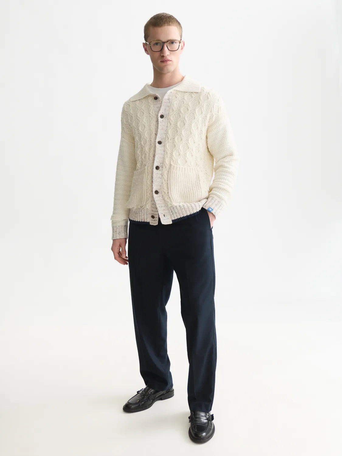 Multi-Yarn Loose-Fit Cardigan
