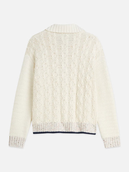 Multi-Yarn Loose-Fit Cardigan
