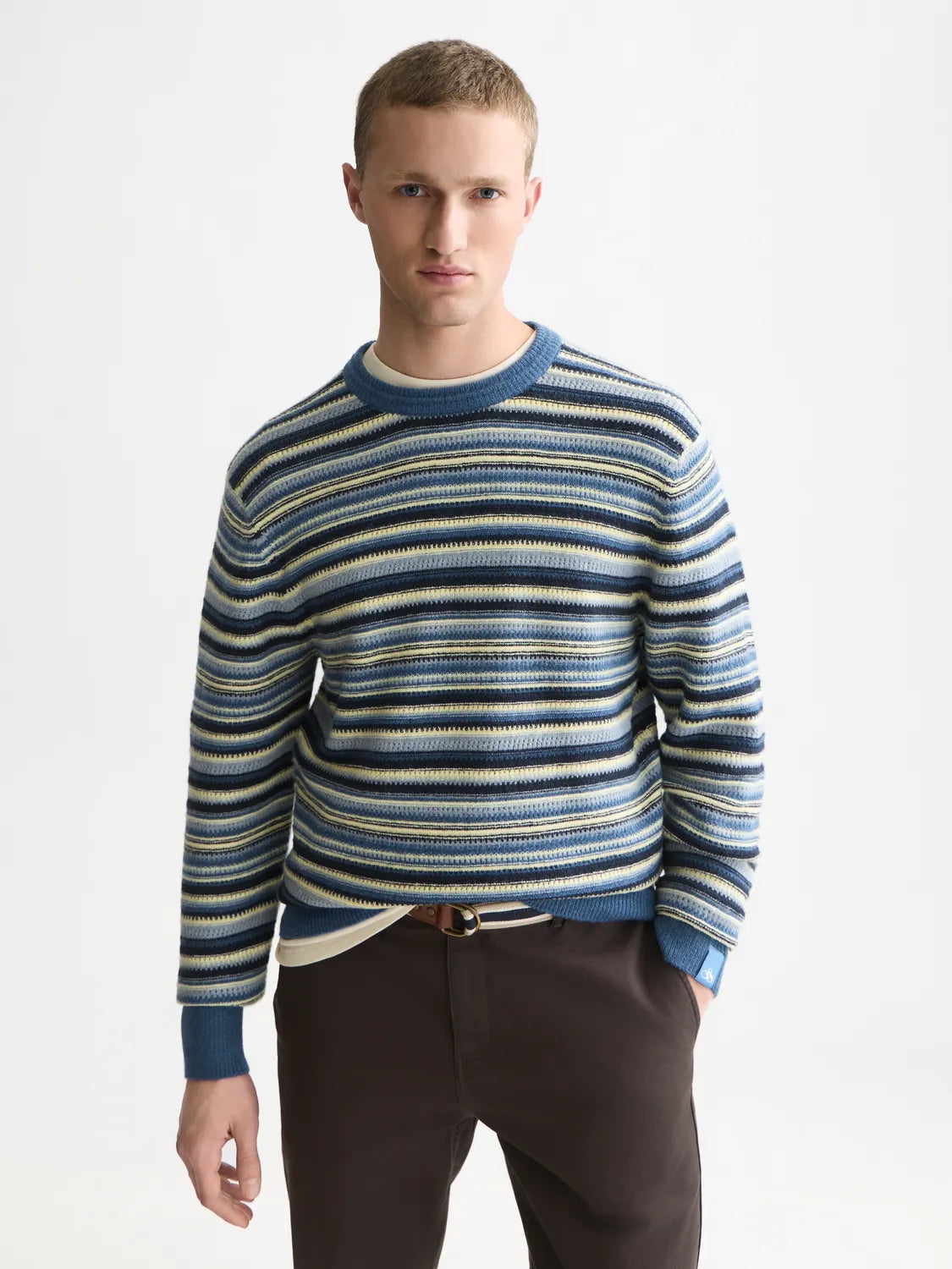 Soft Knit Stripe Regular-Fit Pullover