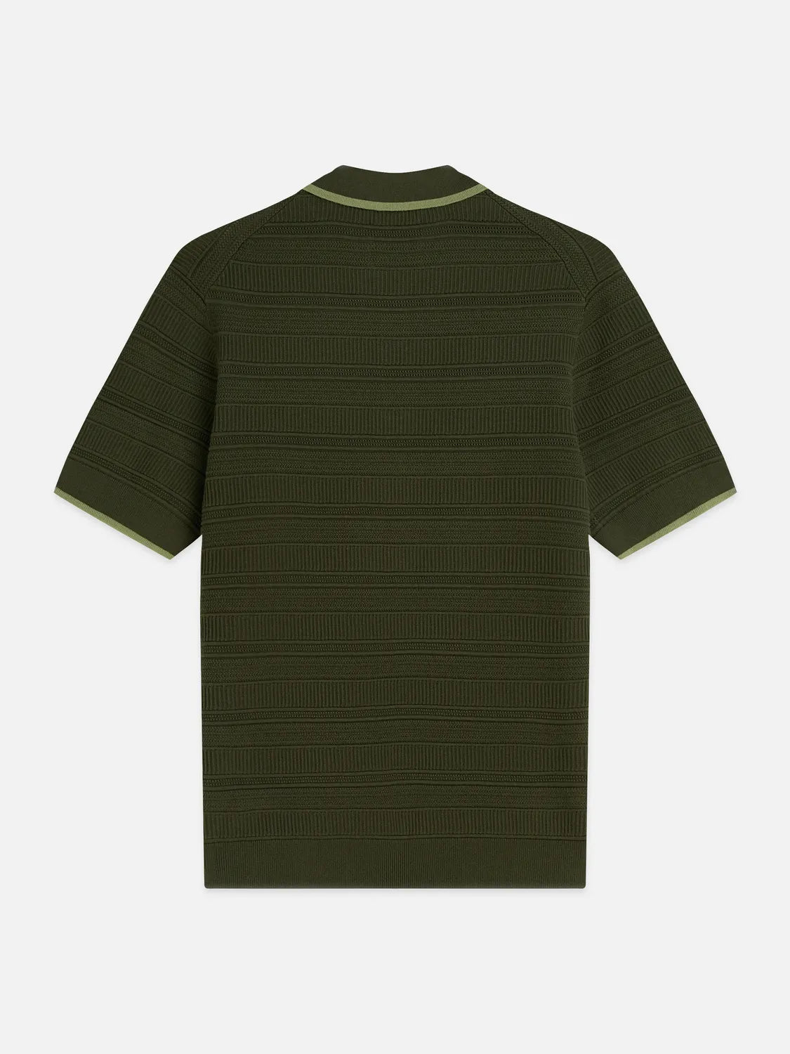 Structured Knitted Regular-Fit Polo