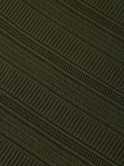 Structured Knitted Regular-Fit Polo