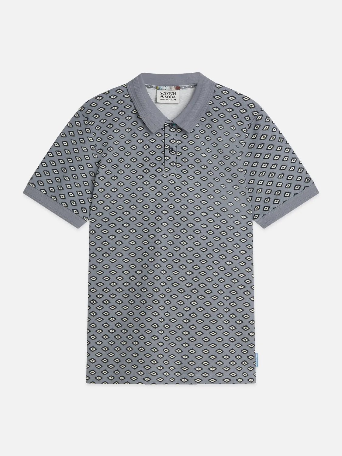Micro-Printed Regular-Fit Polo