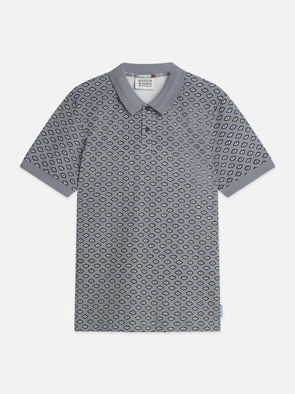 Micro-Printed Regular-Fit Polo