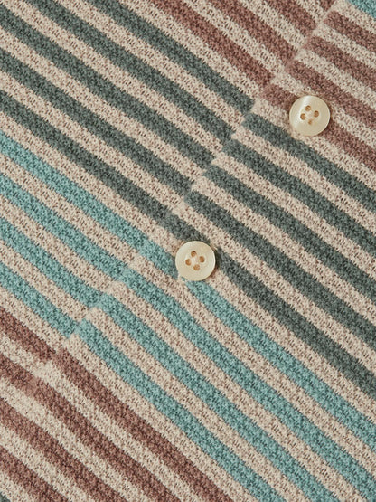 Striped Knitted Regular-Fit Polo
