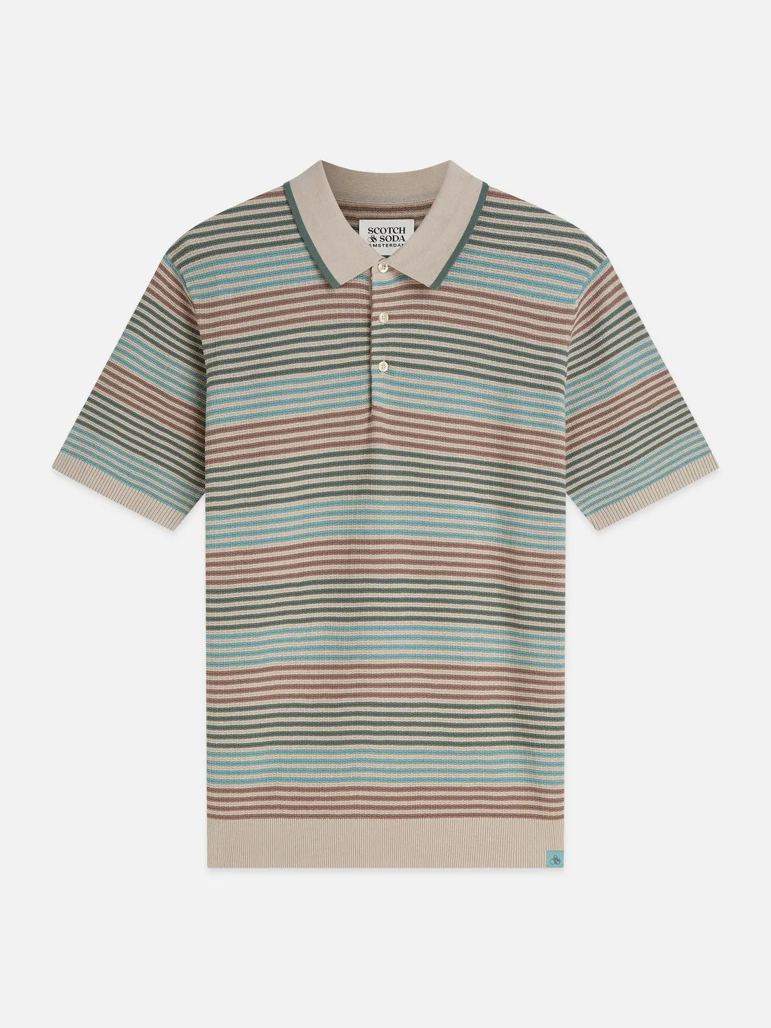 Striped Knitted Regular-Fit Polo