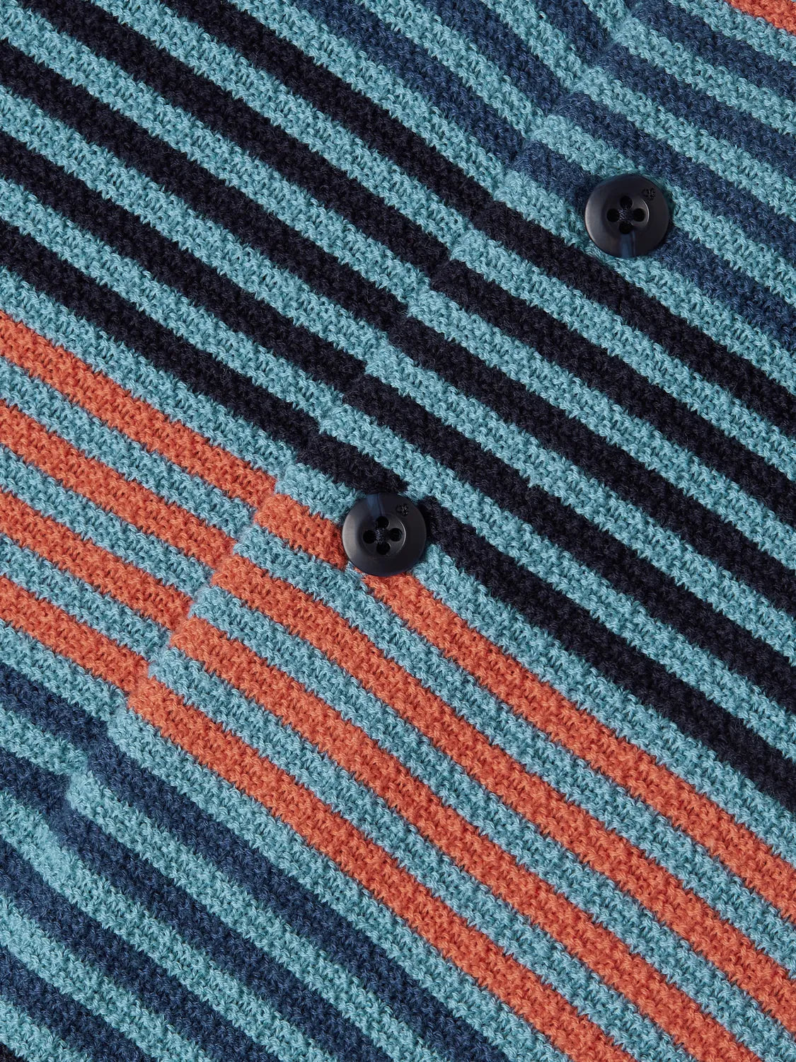 Striped Knitted Regular-Fit Polo