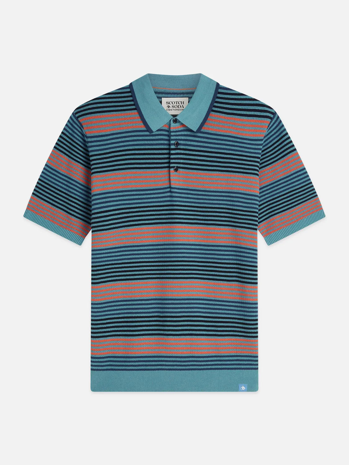Striped Knitted Regular-Fit Polo