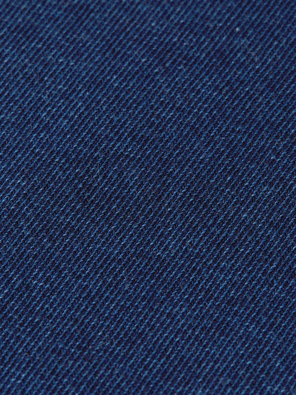 Washed Indigo Half Zip Relaxed-Fit Sweatshirt