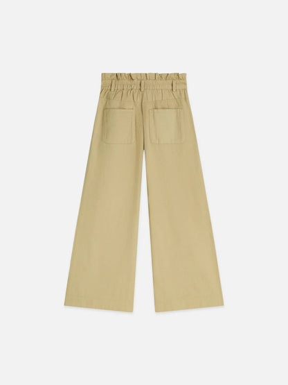 Girls' Paper Bag High Rise Wide-Leg Pant
