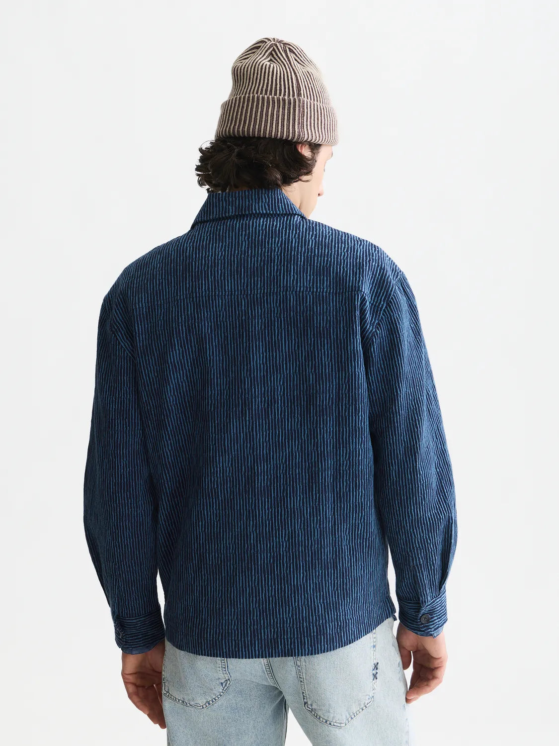 Jacquard Stripe Overshirt