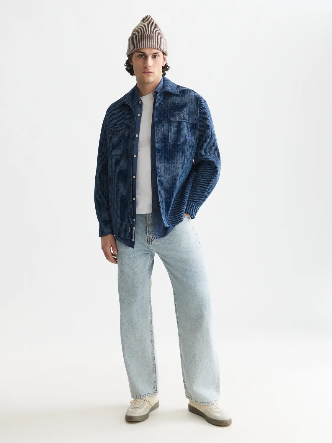 Jacquard Stripe Overshirt
