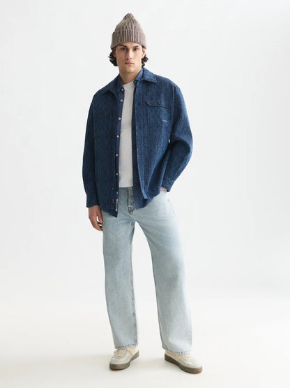Jacquard Stripe Overshirt