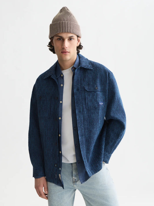 Jacquard Stripe Overshirt