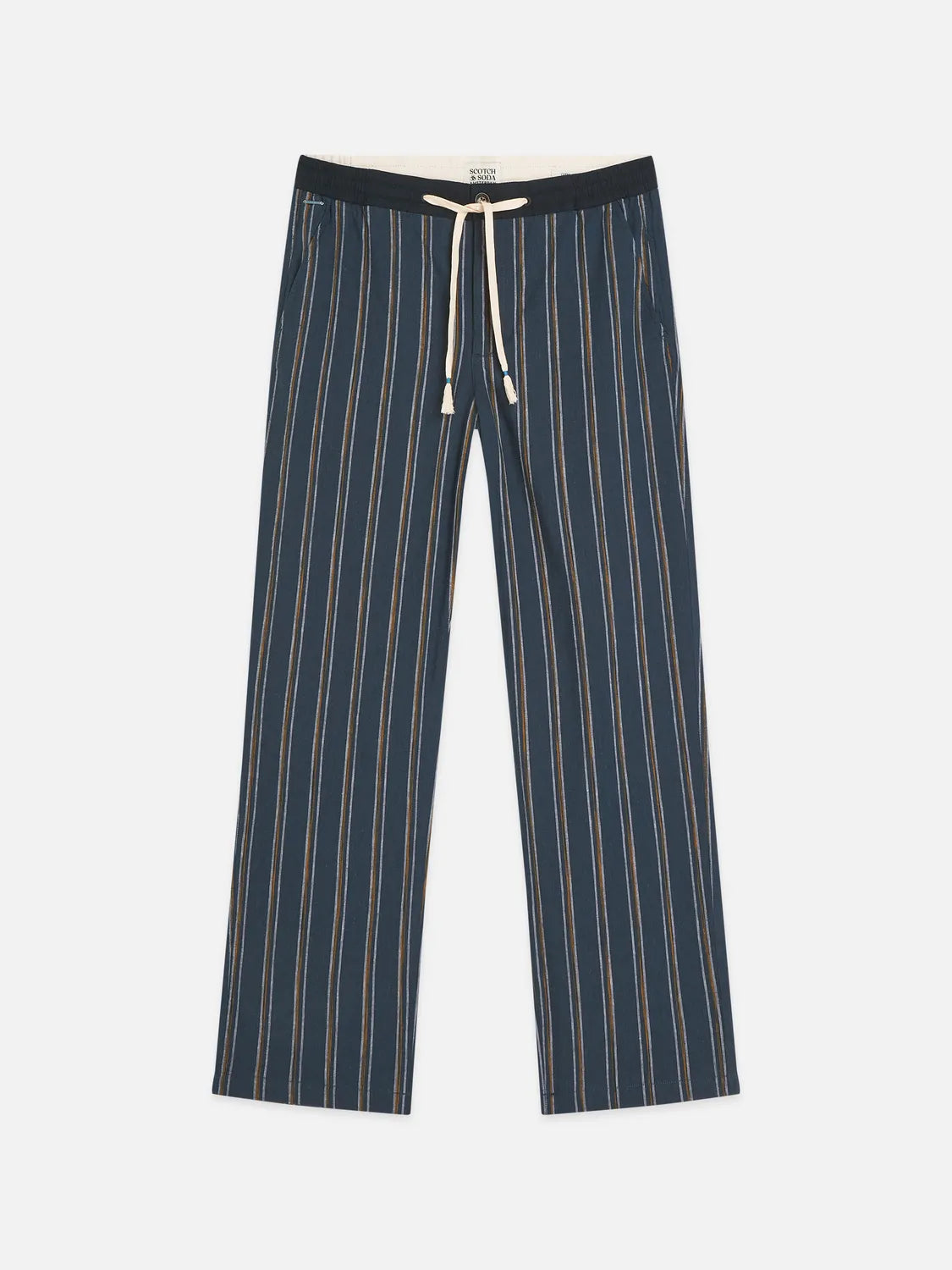 Otis Striped Linen Blend Straight-Fit Jogger