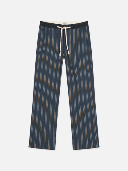 Otis Striped Linen Blend Straight-Fit Jogger