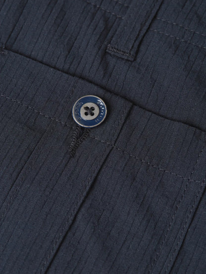 Crinkled Cotton-Blend Relaxed Straight-Fit Chino
