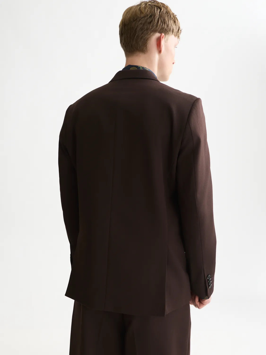 Double-Breasted Wool-Blend Relaxed-Fit Blazer