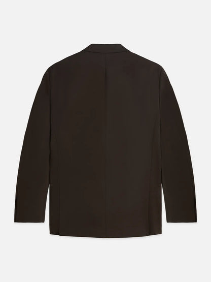 Double-Breasted Wool-Blend Relaxed-Fit Blazer