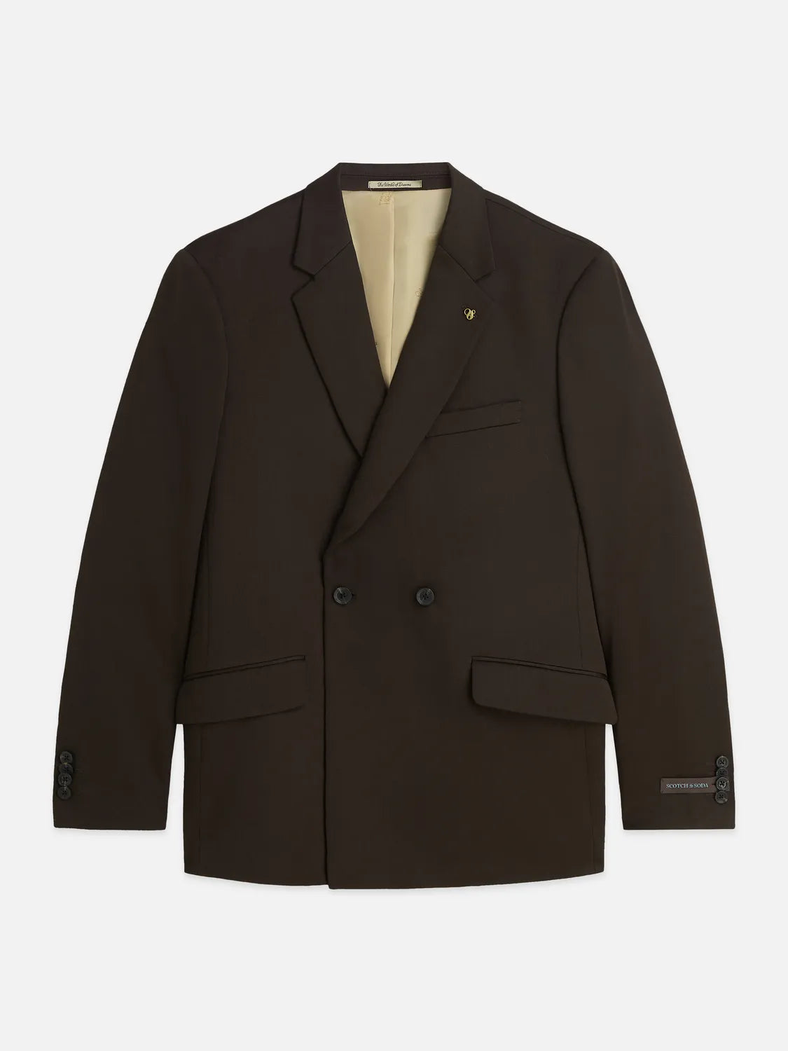 Double-Breasted Wool-Blend Relaxed-Fit Blazer