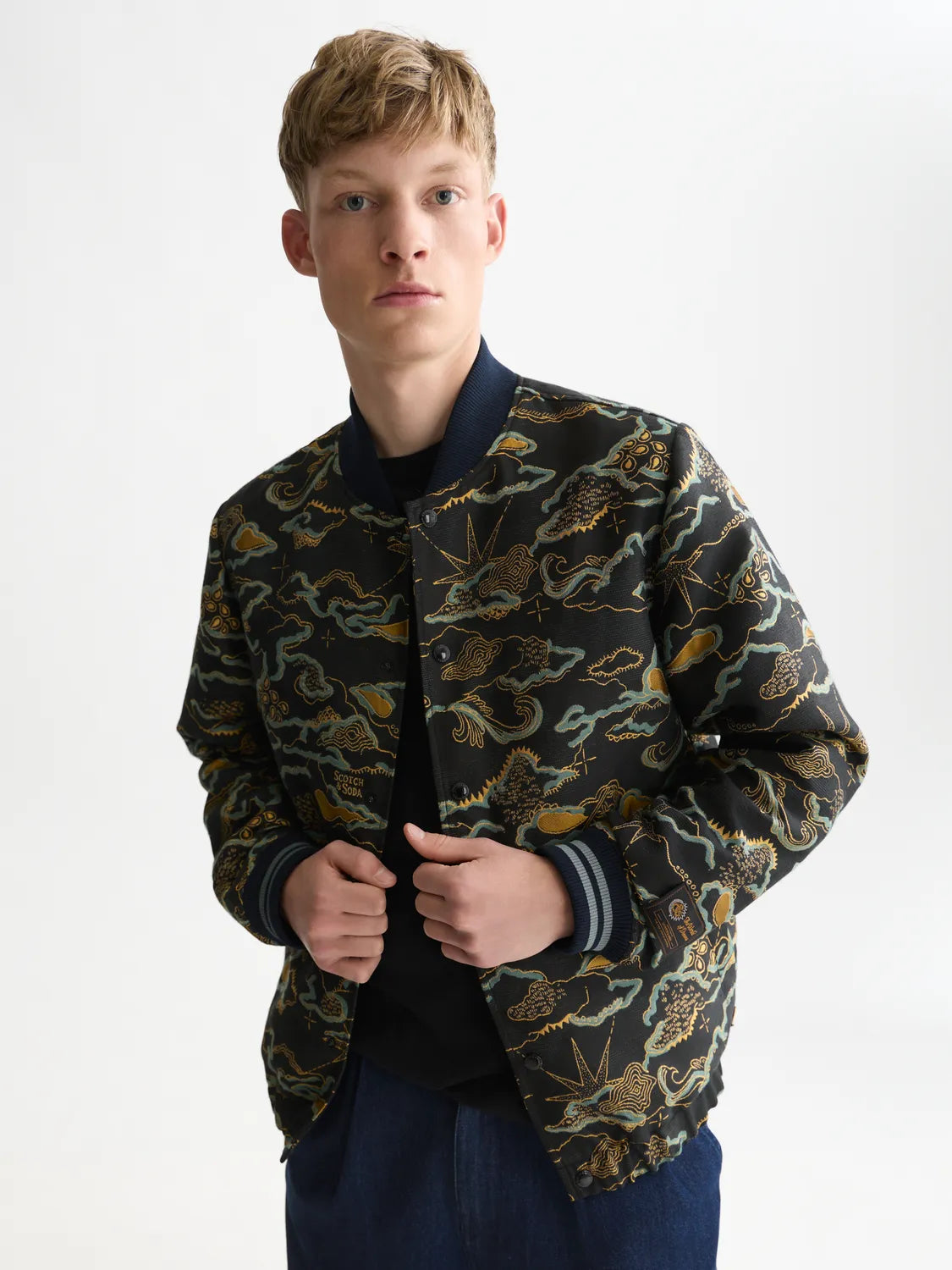 Festive Jacquard Blouson