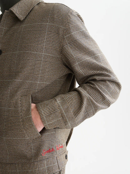 Tailored Checked Blouson