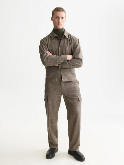 Tailored Checked Blouson