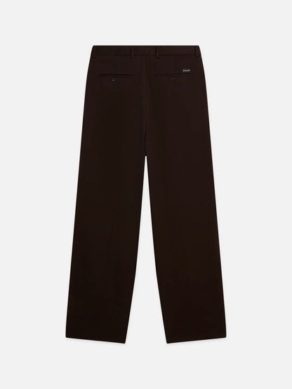 Pleated Wool-Blend Relaxed Straight-Fit Chino