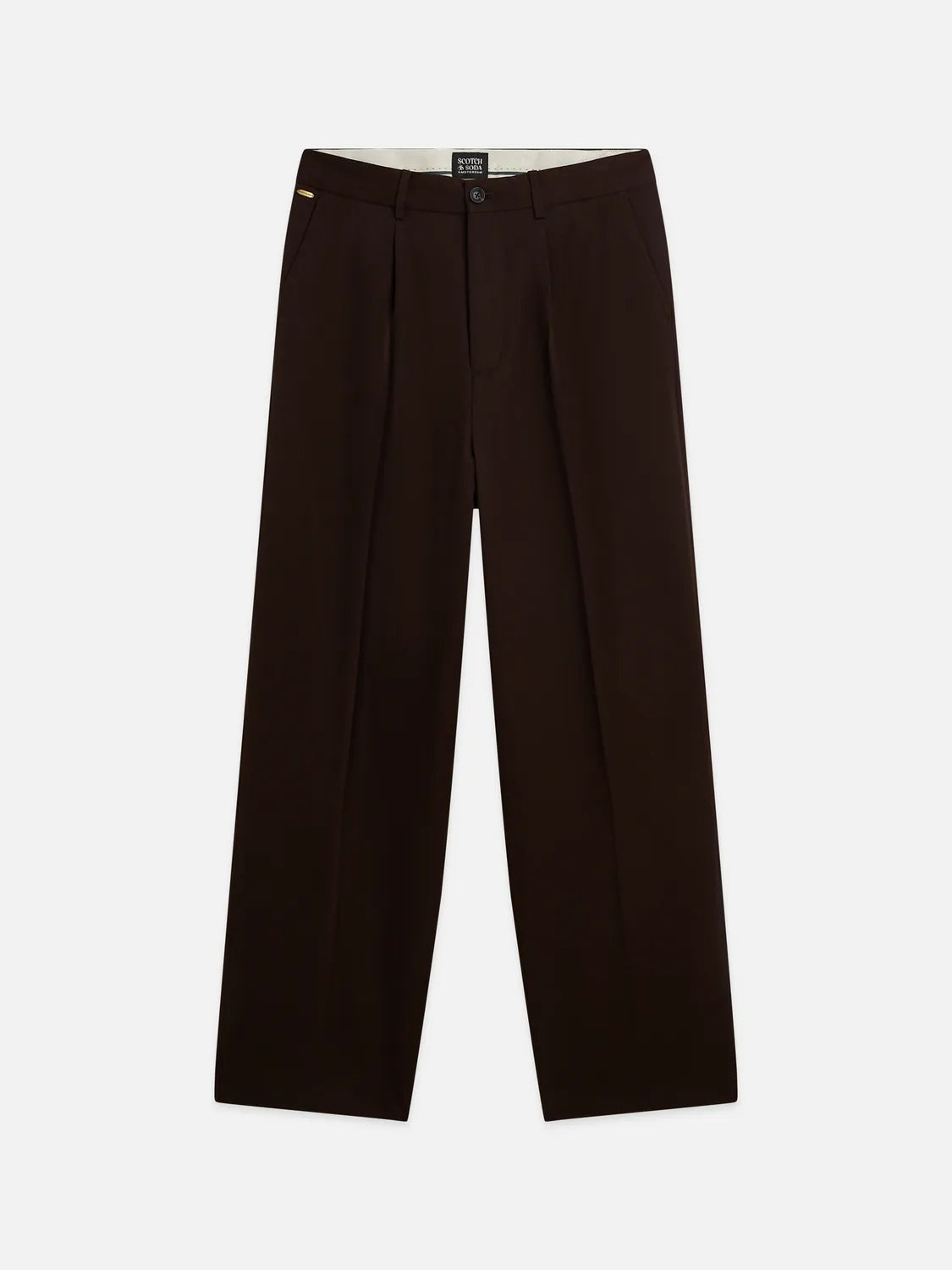 Pleated Wool-Blend Relaxed Straight-Fit Chino