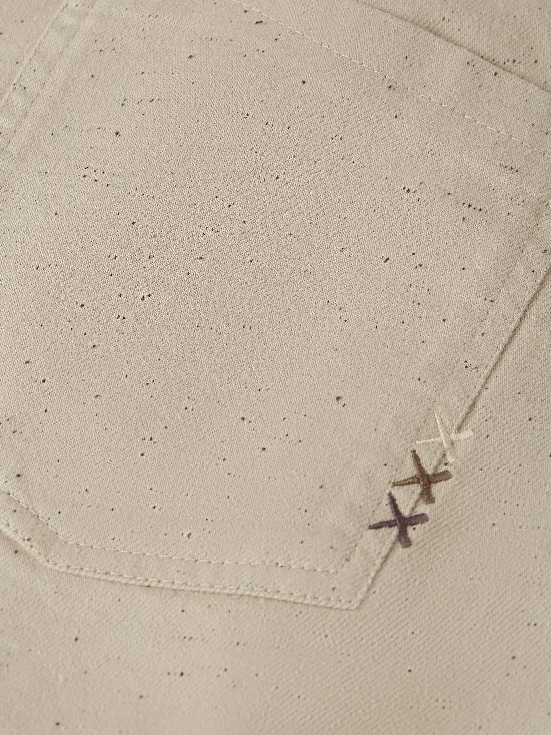Speckled Cotton-Blend Twill Loose Straight-Fit Pant