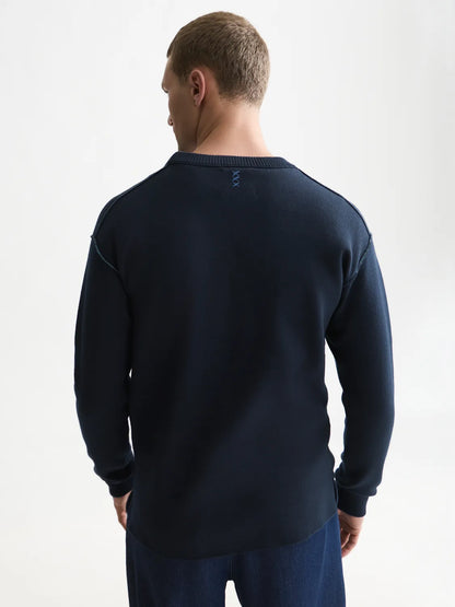 Double Face Merino-Blend Relaxed-Fit Pullover