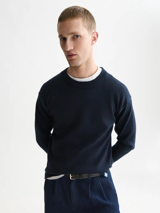 Double Face Merino-Blend Relaxed-Fit Pullover