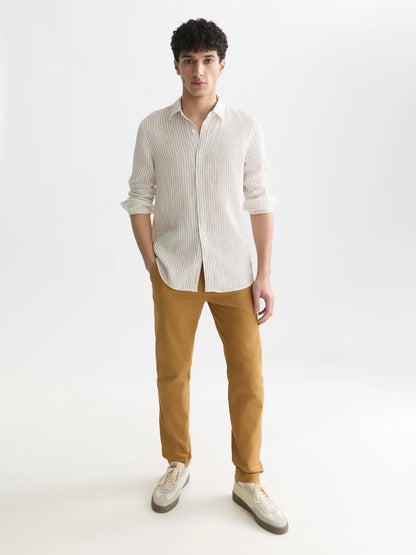 Striped Linen Regular-Fit Shirt
