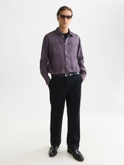 Printed Lyocell Relaxed-Fit Shirt