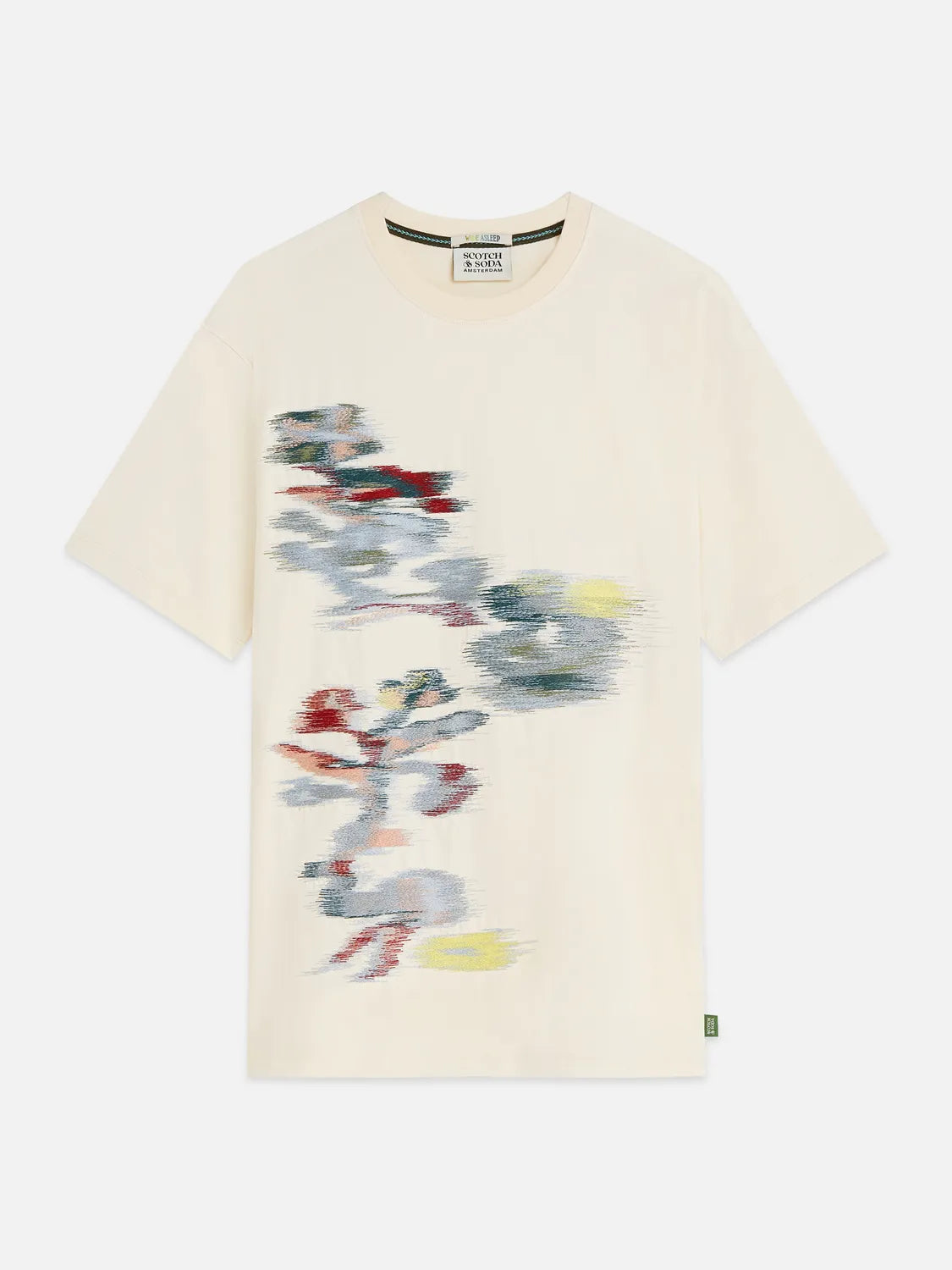 Embroidery Placed Artwork Loose-Fit T-Shirt