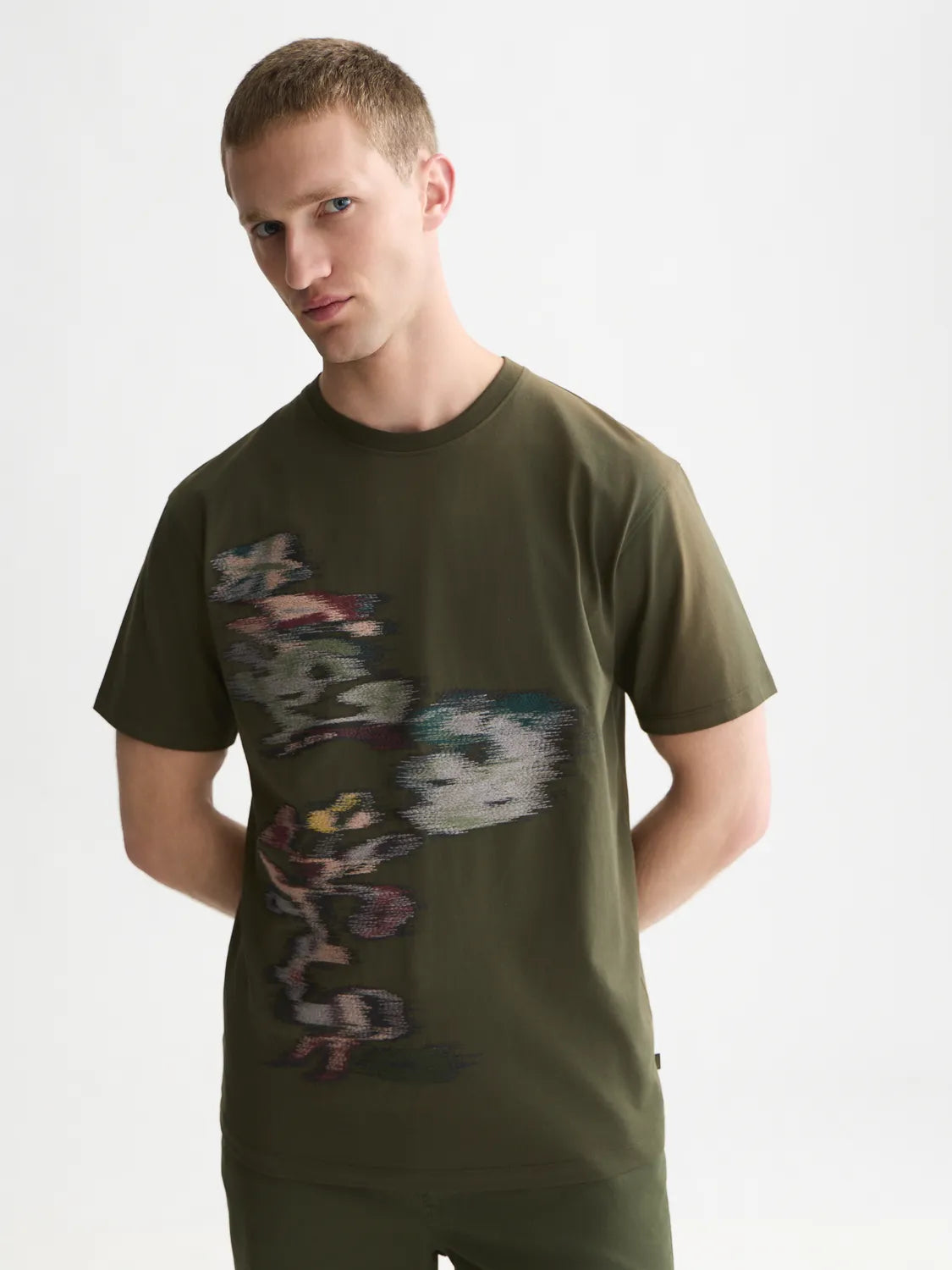 Embroidery Placed Artwork Loose-Fit T-Shirt