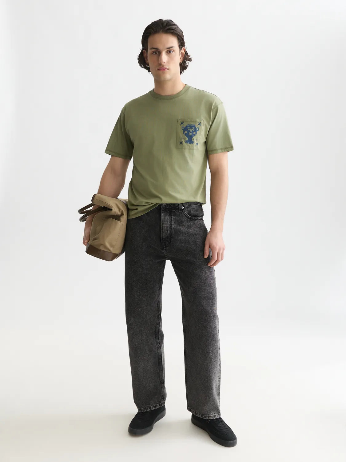 Chest Pocket With Artwork Relaxed-Fit T-Shirt