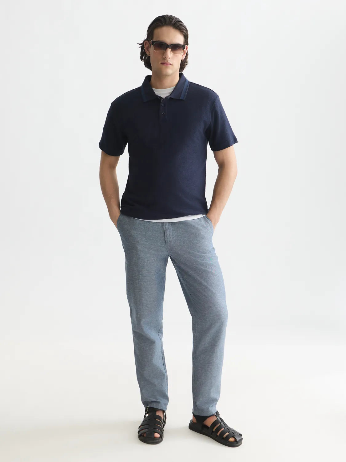 Structured Relaxed-Fit Polo