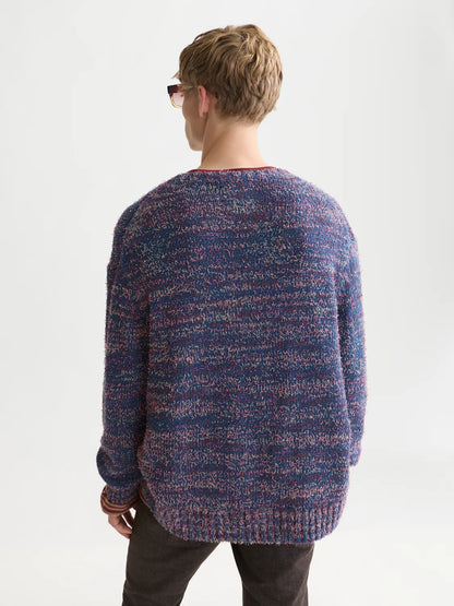 Hairy Multicolor Loose-Fit Pullover