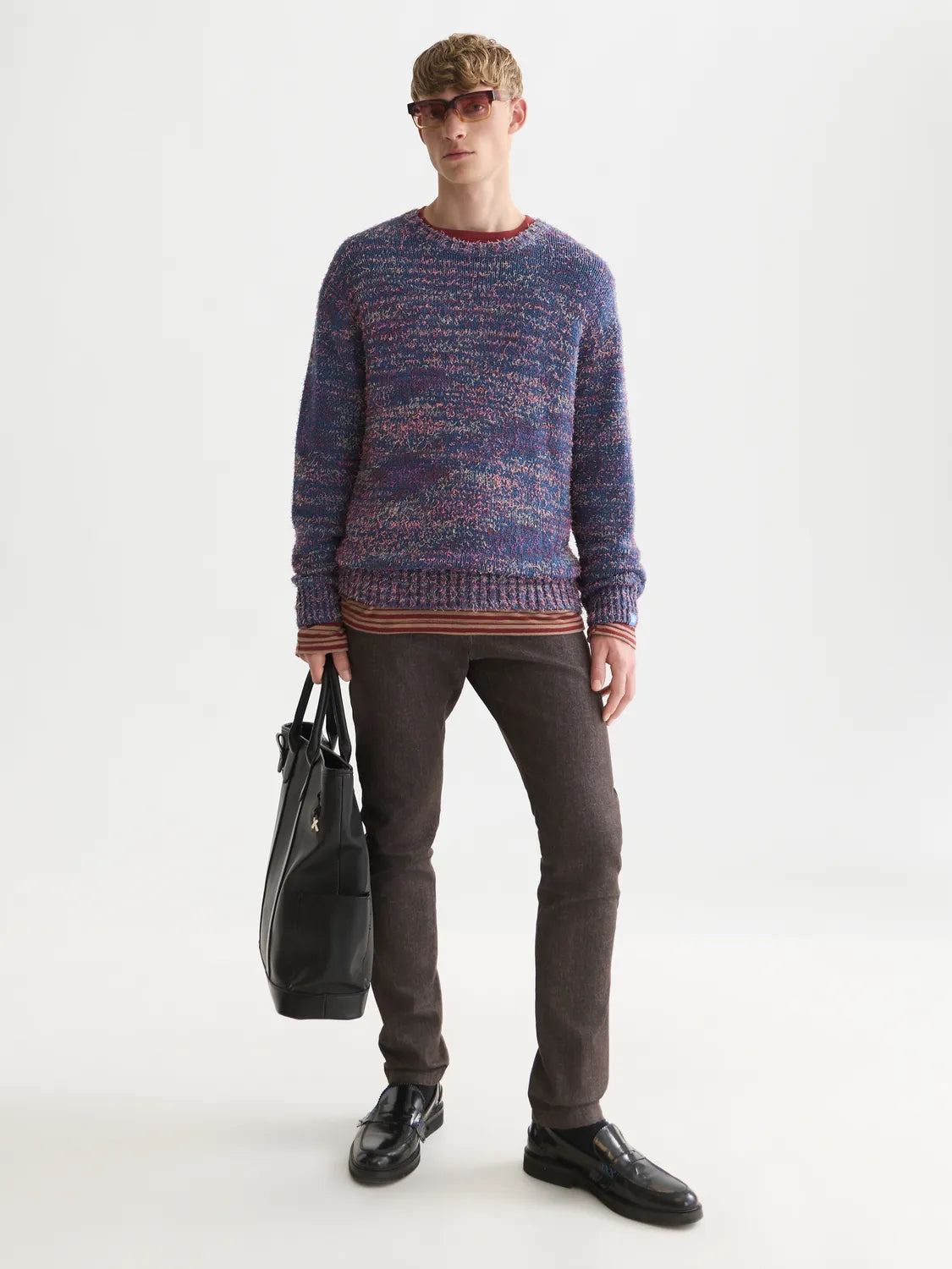 Hairy Multicolor Loose-Fit Pullover