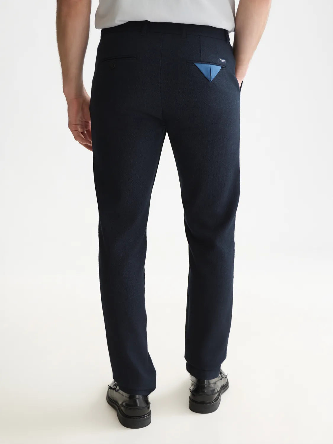 Stuart Mini Yarn-Dyed Cotton-Wool Blend Chino