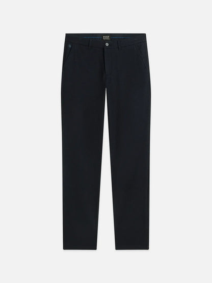 Stuart Mini Yarn-Dyed Cotton-Wool Blend Chino